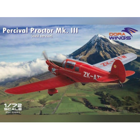 Maquette Percival Proctor Mk. III (civil) - 1/72 - DORA WINGS 72017