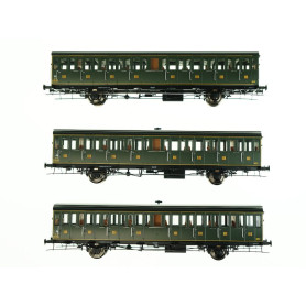 3x voitures Sud-Ouest Midi ép. II - HO 1/87 - REE VB-284