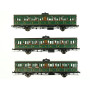 3x voitures Sud-Ouest P.O. ép. II - HO 1/87 - REE VB-286