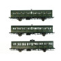3x voitures Sud-Ouest SNCF ép. IIIa - HO 1/87 - REE VB-288