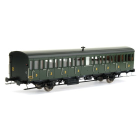 Voiture Sud-Ouest SNCF 3ème CL. ép. IIIa - HO 1/87 - REE VB-289