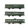 3x voitures Sud-Ouest SNCF ép. IIIb - HO 1/87 - REE VB-291