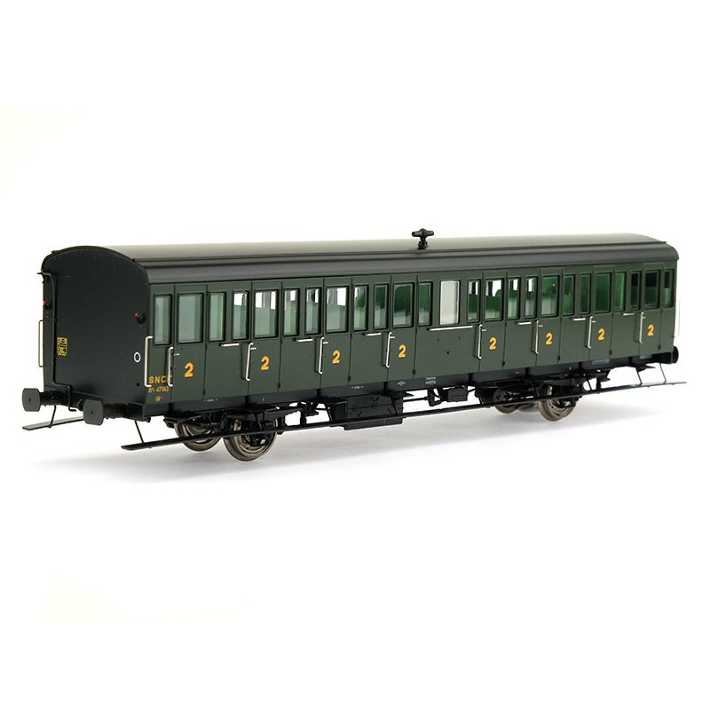 Voiture Sud-Ouest SNCF 2ème CL. ép. IIIb - HO 1/87 - REE VB-292