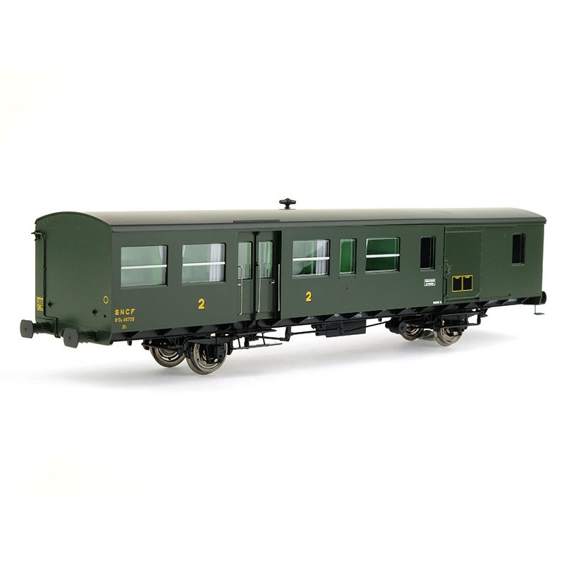 Voiture Sud-Ouest SNCF 2ème CL.-fourgon ép. IIIb - HO 1/87 - REE VB-295