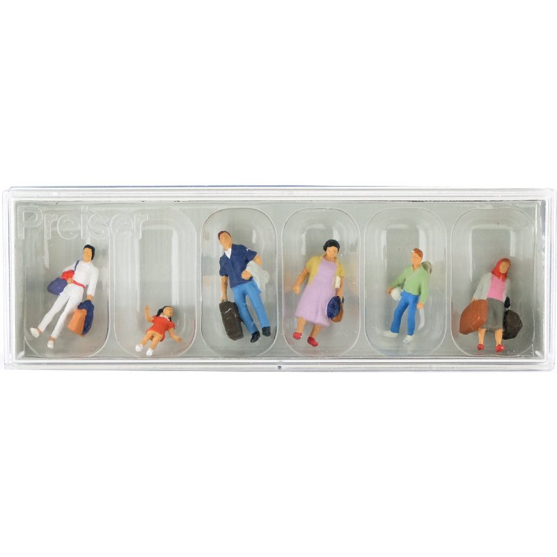 Voyageurs avec bagages - HO 1/87 - PREISER 10784