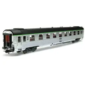 Voiture DEV Inox B9tj 2ème CL. ép. IV - SNCF - HO 1/87 - JOUEF HJ4138