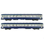 Set 2x voitures DEV AO A4/B5 - B10 ép. IV-V - SNCF - HO 1/87 - JOUEF HJ4134