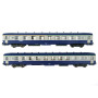 Set 2x voitures DEV AO A4/B5 - B10 ép. IV-V - SNCF - HO 1/87 - JOUEF HJ4134