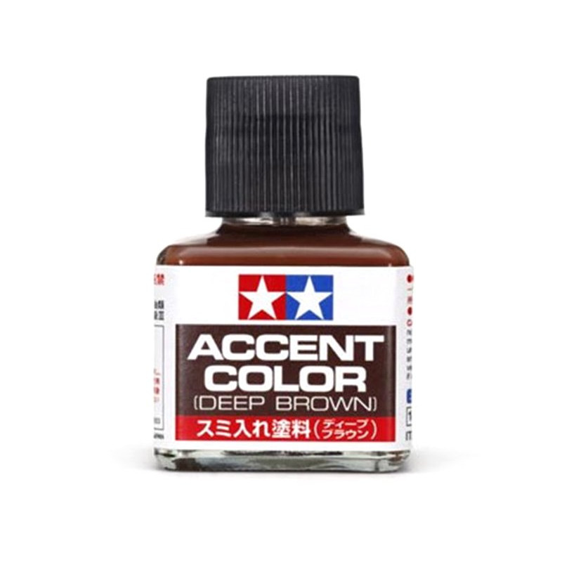Jus enamel Deep Brown Accent Color Panel Line 40ml TAMIYA 87210