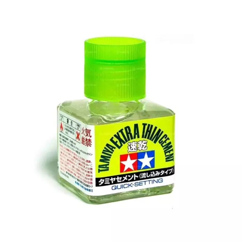 Tamiya Extra Thin Cement prise rapide - Colle Pinceau extra fluide 40ml - Tamiya 87182