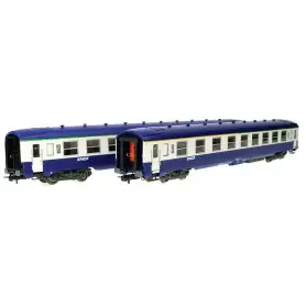 Set 2x voitures DEV AO A4/B5 - B10 ép. IV-V - SNCF - HO 1/87 - JOUEF HJ4134