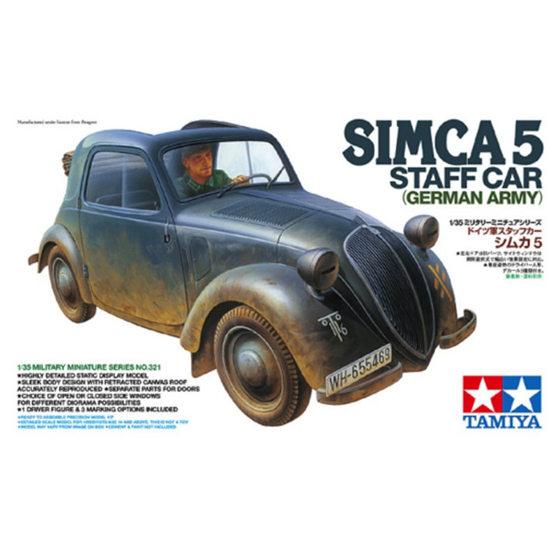 SIMCA 5 Armée Allemande WWII - 1/35 - Tamiya 35321