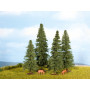 4x sapins 4 - 8 cm - HO-TT-N - NOCH 25432