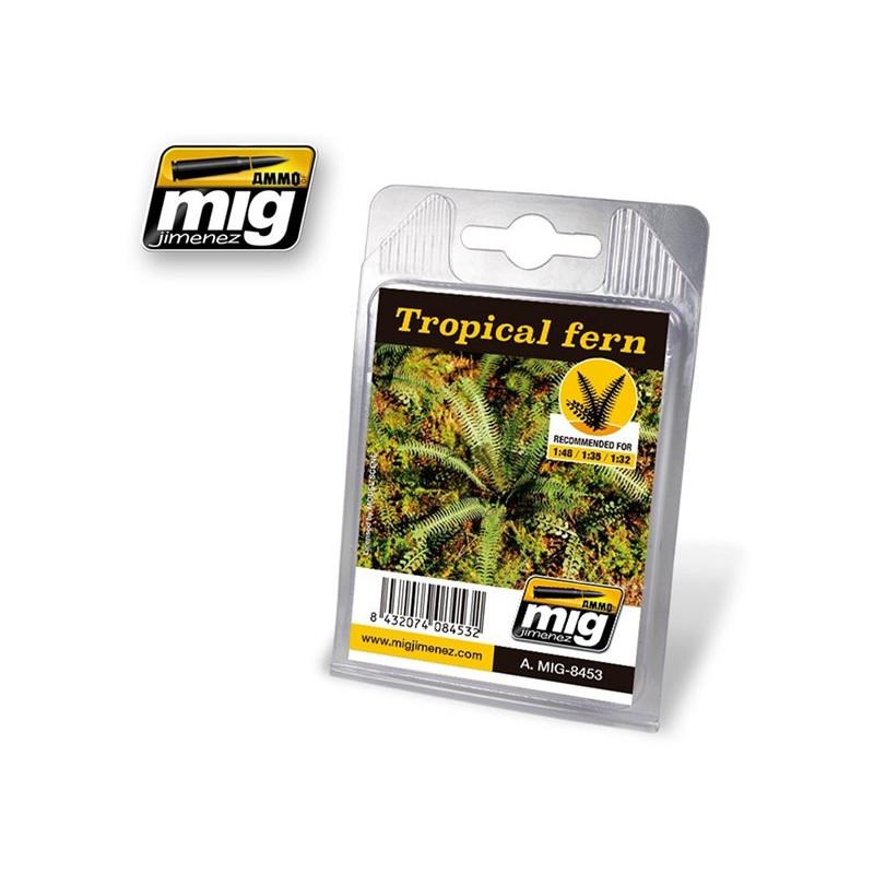 Feuilles de jungle tropicale pour diorama - 1/35 - MIG 8453
