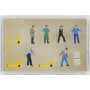 PREISER 10255 - Personnel d'entrepôt et accessoires - HO 1/87