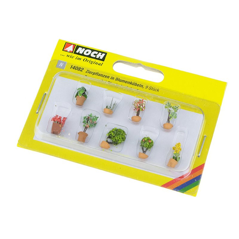 9 plantes d'ornement en pot - N 1/160 - NOCH 14082
