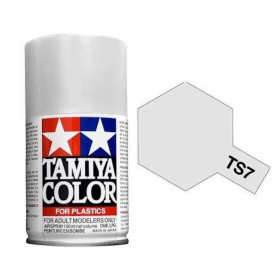 Tamiya TS-7- Blanc racing brillant - White Racing - bombe 100 ml