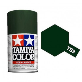 Tamiya TS-9 - Vert anglais brillant - british green - bombe 100 ml