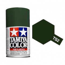 Tamiya TS-2 - vert foncé mat - dark green - bombe 100 ml