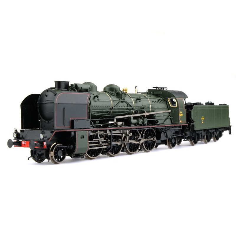 Vapeur 141 E 284 Villeneuves, SNCF Ep III analogique - HO 1/87 - REE MB-130