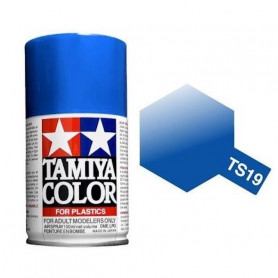 Tamiya TS-19 - Bleu métal brillant - Metallic Blue - bombe 100 ml