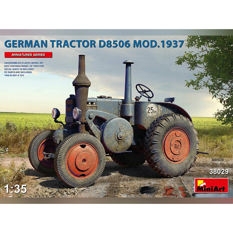 Maquette Tracteur agricole allemand D8506 1937 - échelle 1/35 - MINIART  38029