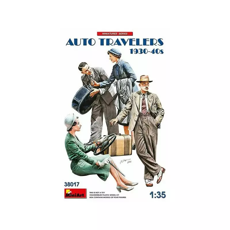 Voyageurs automobiles 1930-1940 - échelle 1/35 - MINIART 38017