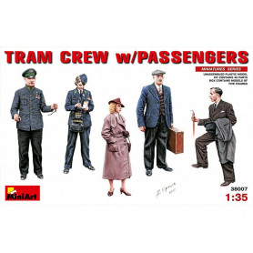 Passagers du tram et conducteurs 1930-1940 - échelle 1/35 - MINIART 38007