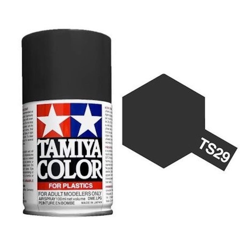 Tamiya TS-29 - Noir satiné - Semi gloss black - bombe 100 ml