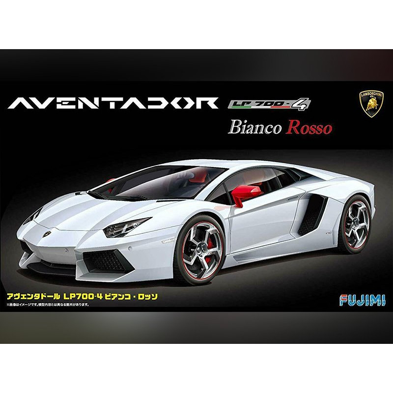 Lamborghini Aventador LP700-4 Bianco Rosso - 1/24 - FUJIMI 125640