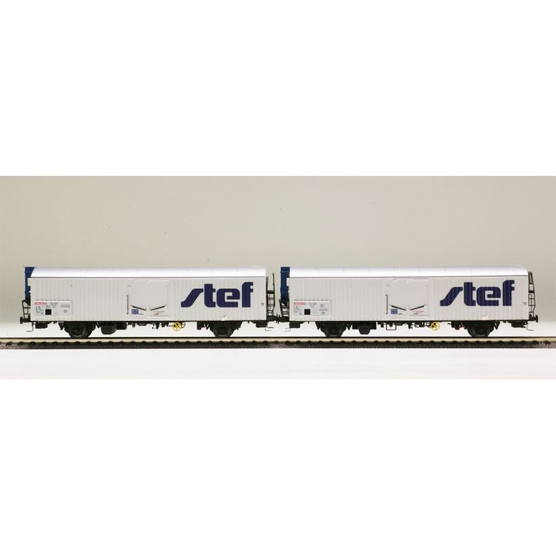 LS Models 30231 - Coffret de 2 wagons lbbghs nouveau logo STEF décentré SNCF époque V - HO