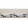 LS Models 30239 - Coffret de 2 wagons lbbghs nouveau logo STEF décentré SNCF époque V - HO
