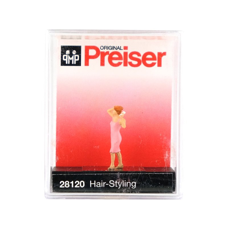 Femme avec sèche-cheveux - HO 1/87 - PREISER 28120