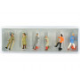6 randonneurs - HO 1/87 - PREISER 14077