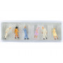 6 passants - HO 1/87 - PREISER 14134
