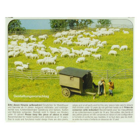 Enclos pour moutons 20 pièces - HO 1/87 - PREISER 17604