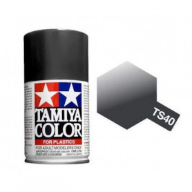 Tamiya TS-40 - Noir Métal brillant - Metallic black - bombe 100 ml