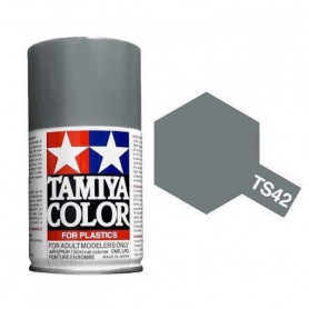 Tamiya TS-42 - Gris Clair Métal brillant - Light Gun metal - bombe 100 ml