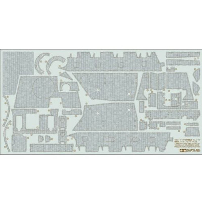 Stickers Zimmerit pour Brummbär1 - 1/35 - Tamiya 12673