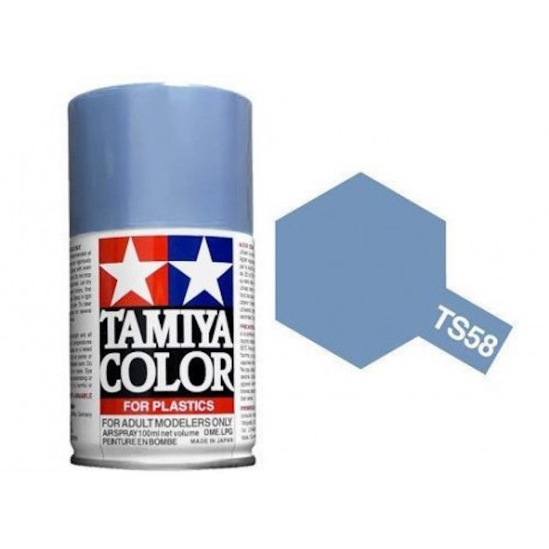 Tamiya TS-58 - Bleu Clair nacré - Pearl light blue - bombe 100 ml