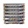 Set 6 voitures Croisière logo flèche ép. V - SNCF - HO 1/87 - LS Models MW1909