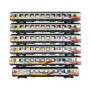 Set 6 voitures Croisière logo Carmillon ép. V - SNCF - HO 1/87 - LS Models MW1910
