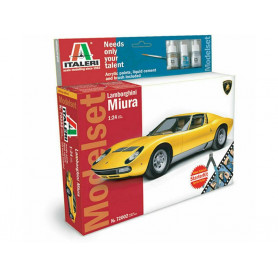 Set Lamborghini Miura kit complet - échelle 1/24 - ITALERI 72002