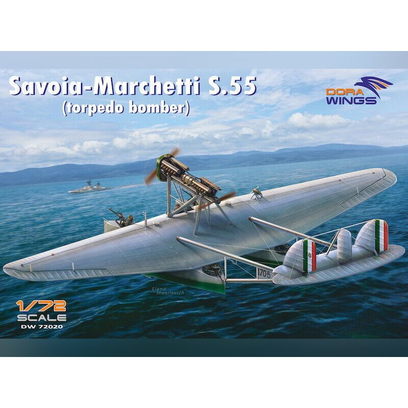 Savoia-Marchetti S.55 (Torpedo Bomber) - 1/72 - DORA WINGS 72020