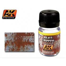 Heavy Chipping Effects Acrylic Fluid 35ml - AK INTERACTIVE AK089