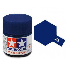 Tamiya X-4 - Bleu brillant - pot acrylique 10 ml