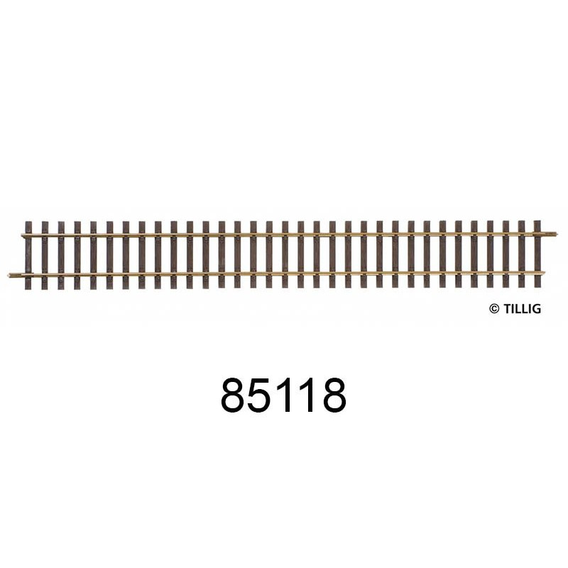 1x rail droit, 228 mm Elite code 83 - TILLIG 85118