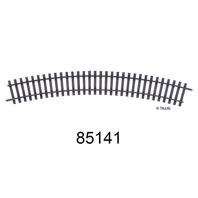 1x rail courbe, 30°, rayon 425 mm Elite code 83 - TILLIG 85141