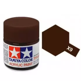 Tamiya X-9 - Brun brillant - pot acrylique 10 ml