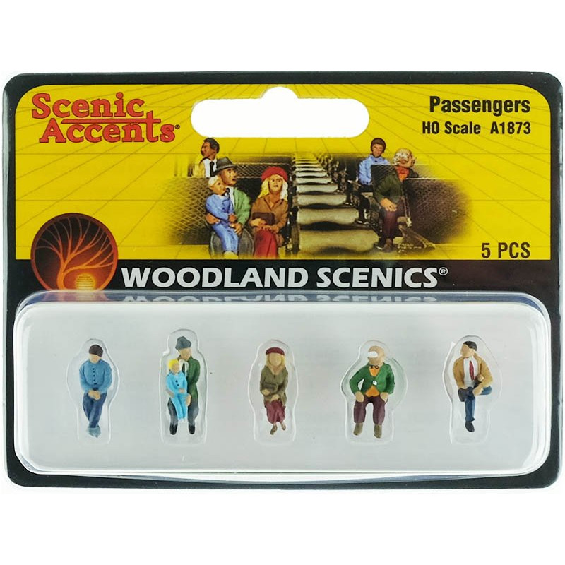 5 passagers assis - HO 1/87 - WOODLAND SCENICS A1873